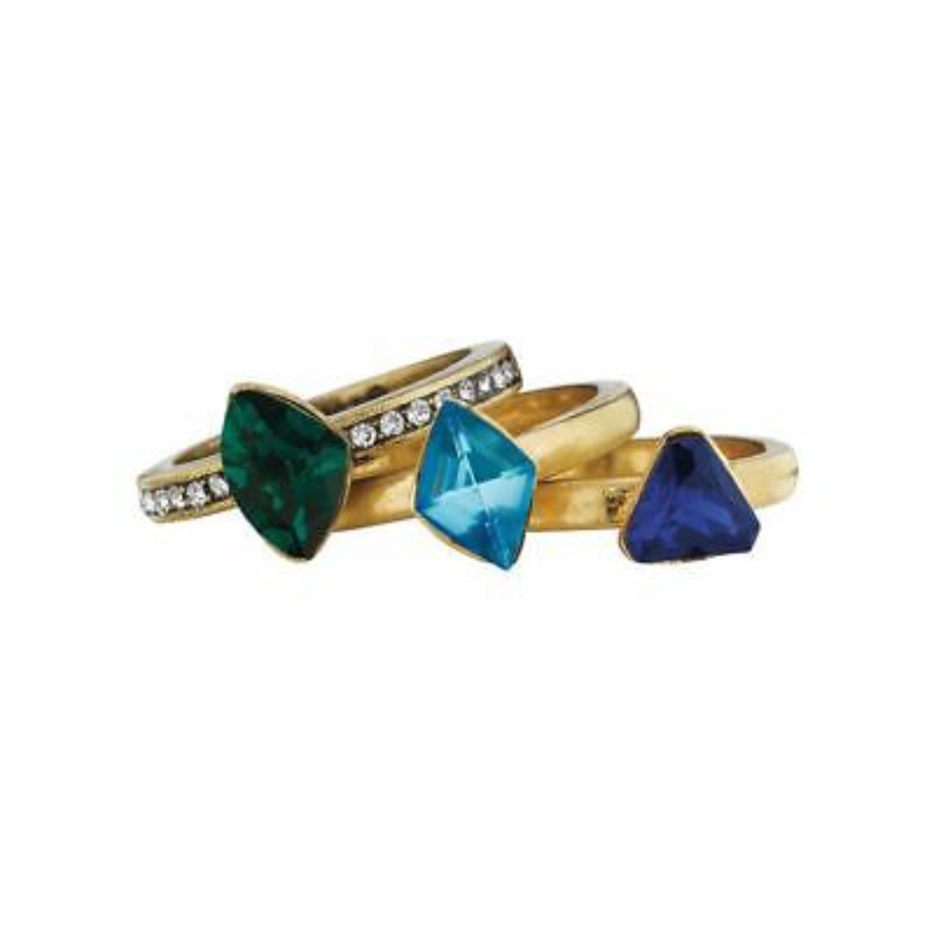 Chloe + Isabel Rocco Stackable Ring Emerald Ring